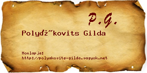 Polyákovits Gilda névjegykártya